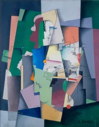 Komposition, junge Frau am Klavier